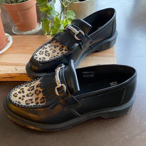Adrian Leopard Faux Fur Tassel Loafers